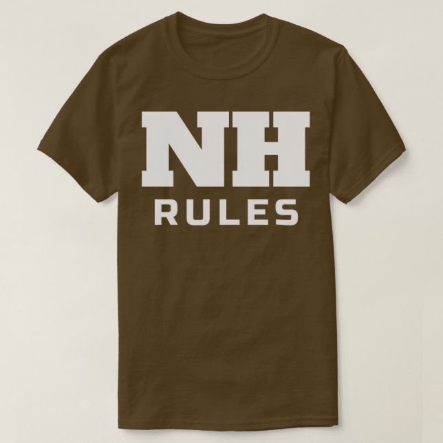 NH Rules New Hampshire Pride T-Shirt (Design Front)