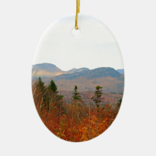 NH White Mountains Ceramic Tree Decoration