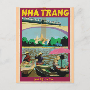 Nha Trang vintage travel poster Postcard