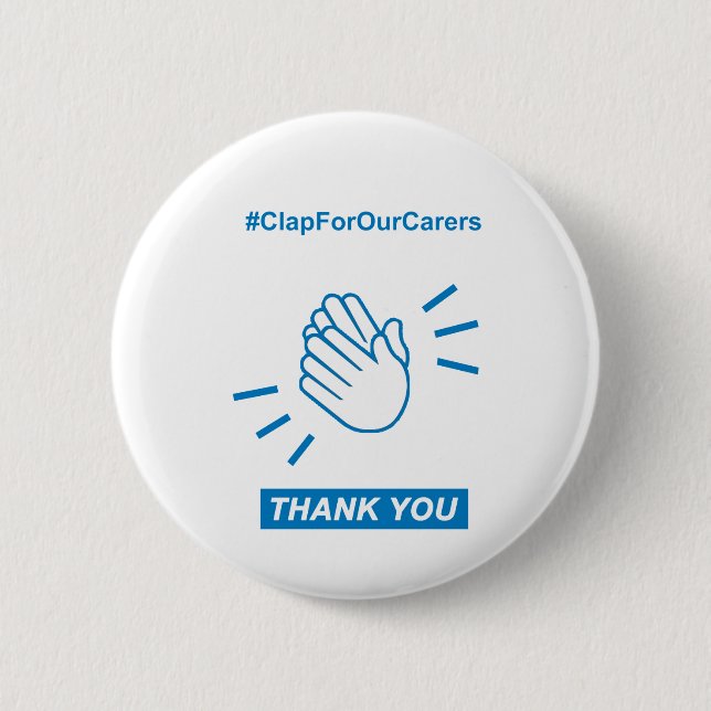 nhs_thanknologo 6 cm round badge (Front)