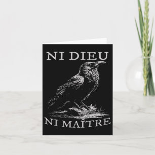 Ni Dieu Ni Maître Anti-authoritarian No King Card