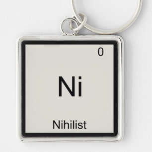 Ni - Nihilist Funny Chemistry Element Symbol Tee Key Ring