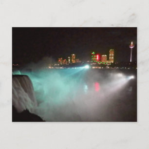 Niagara at Night Postcard