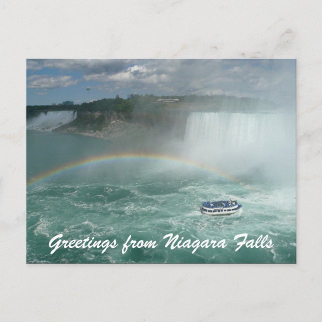 niagara boat greetings postcard (Front)