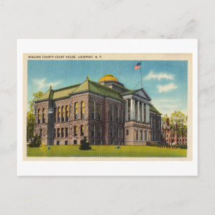 Niagara County Court House, Lockport, New York Postcard