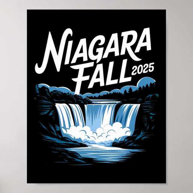 Niagara Fall 2025 Family Trip Friends Vacation Nia Poster (Front)