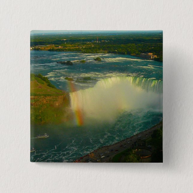 niagara falls 15 cm square badge (Front)