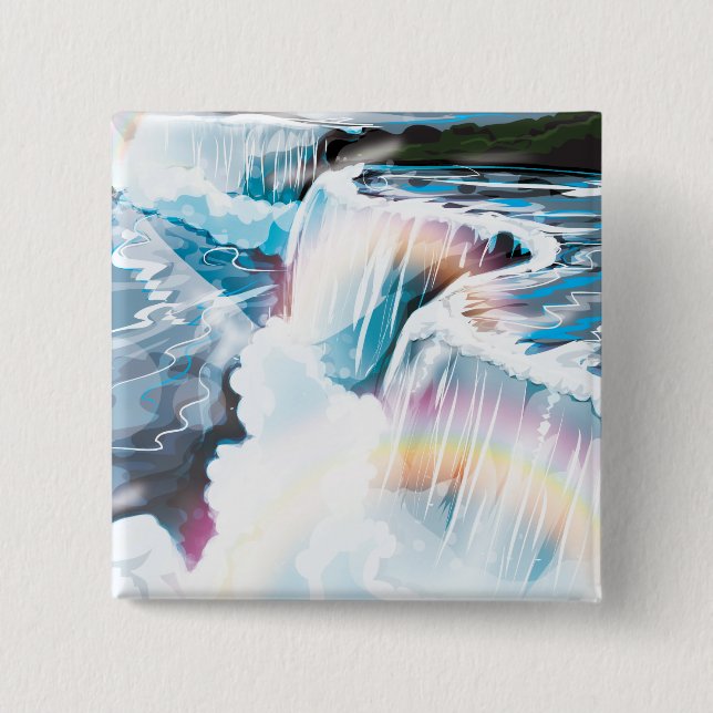 Niagara Falls 15 Cm Square Badge (Front)