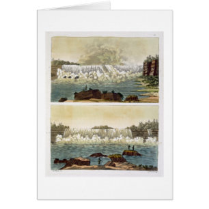 Niagara Falls, 1818 (colour engraving)