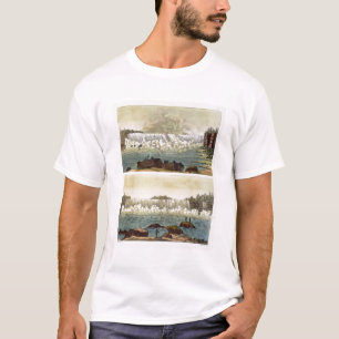 Niagara Falls, 1818 (colour engraving) T-Shirt