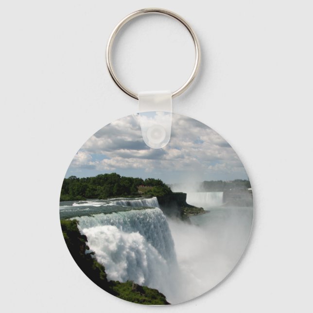 Niagara Falls: American & Canadian Horseshoe Falls Key Ring (Front)