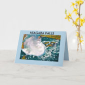 NIAGARA FALLS ANNIVERSARY CARD (Yellow Flower)