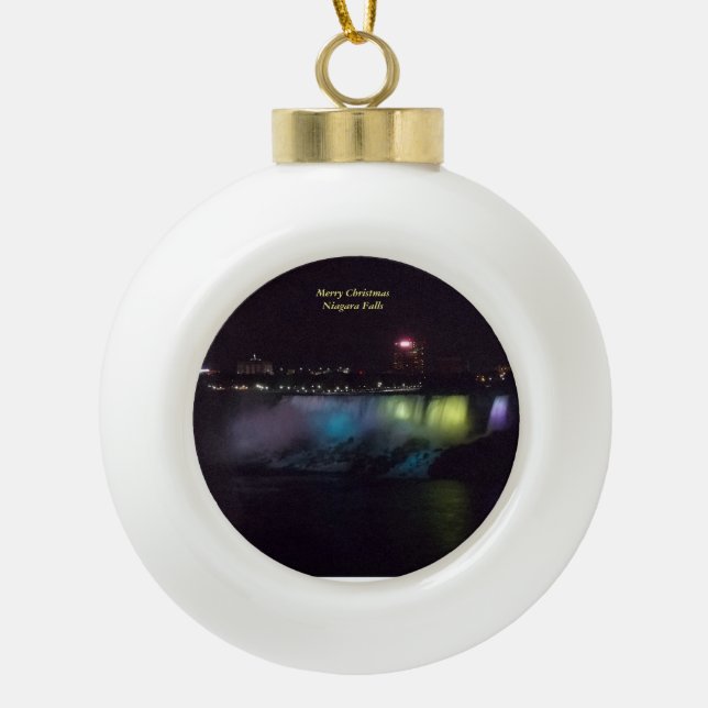 Niagara Falls Ball Ornament 1 (Front)