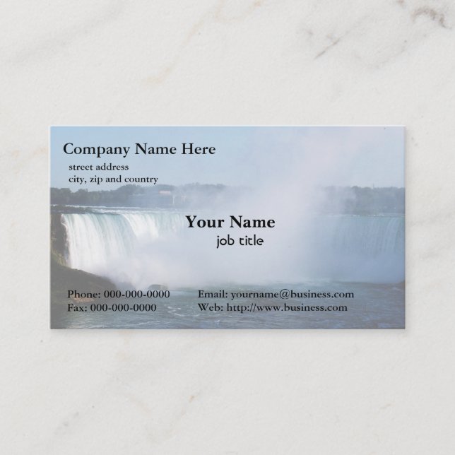 Niagara Falls Business Card (Front)