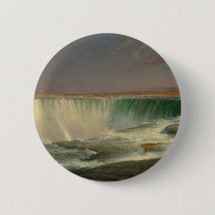 Niagara Falls by Frederic Edwin Church 6 Cm Round Badge