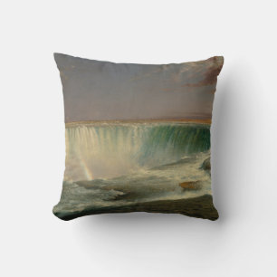 Niagara Falls by Frederic Edwin Church Cushion