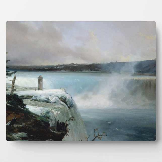 Niagara Falls, c.1837-40 (oil on canvas) Plaque (Front)