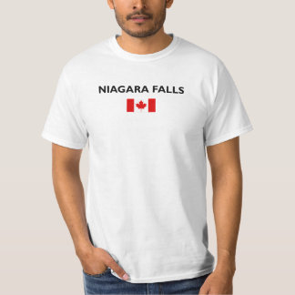 Niagara Falls Canada Canadian Flag Light-Colour T-Shirt