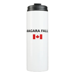 Niagara Falls Canada Canadian Flag Light-Colour Thermal Tumbler