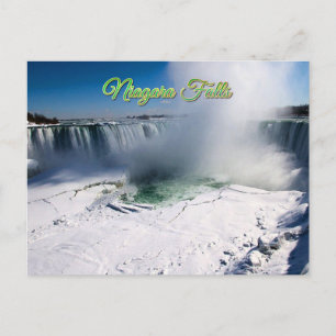 Niagara Falls Canada in winter Postcard