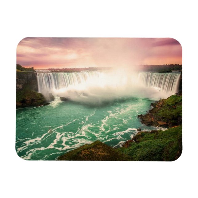 Niagara Falls, Canada sunset stylized Magnet (Horizontal)