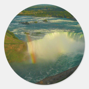 niagara falls classic round sticker