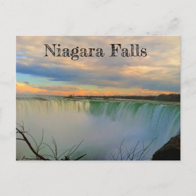 Niagara Falls Dramatic Sky Postcard (Front)