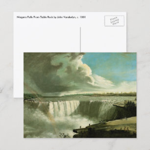 Niagara Falls From Table Rock by John Vanderlyn Postcard
