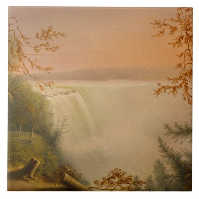 Niagara Falls (Horseshoe Falls) (Rembrandt Peale) Tile (Front)