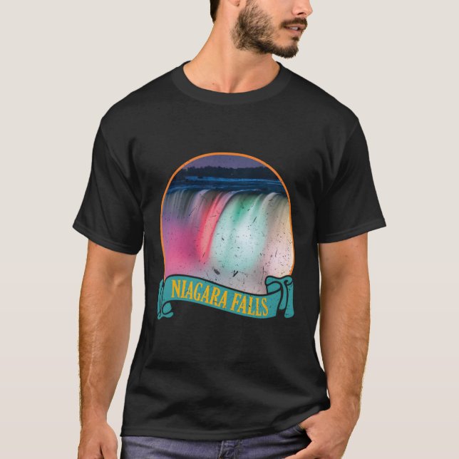 Niagara Falls Illustration Group T-Shirt (Front)
