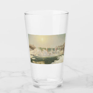 Niagara Falls in Winter (Ice in the Water) Glass
