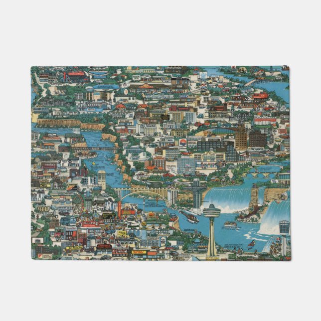 Niagara Falls Map Doormat (Front)