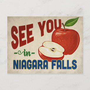 Niagara Falls New York Apple - Vintage Travel Postcard