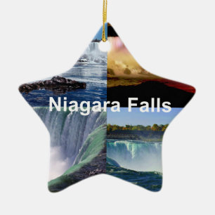 Niagara Falls New York Photo Views Ceramic Tree Decoration
