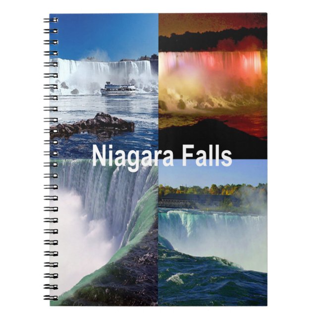 Niagara Falls New York Photo Views Spiral Notebook (Front)