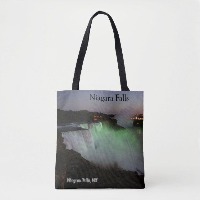 Niagara Falls night all over tote bag (Front)