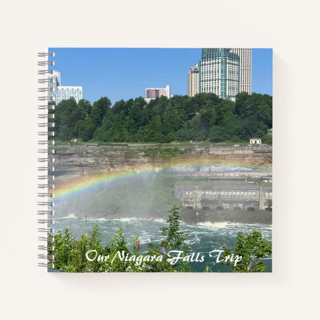 Niagara Falls NY Rainbow Notebook (Front)