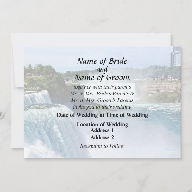 Niagara Falls NY - View From the American Side Invitation (Front)