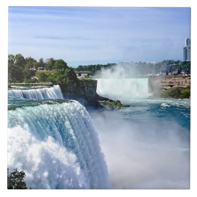 Niagara Falls NY - View From the American Side Tile (Front)