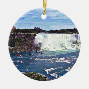 Niagara Falls ON - Zipline Ceramic Tree Decoration