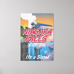 Niagara Falls Ontario Canada travel poster Canvas Print