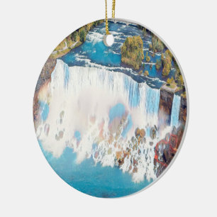 NIAGARA FALLS - Panorama Ceramic Tree Decoration