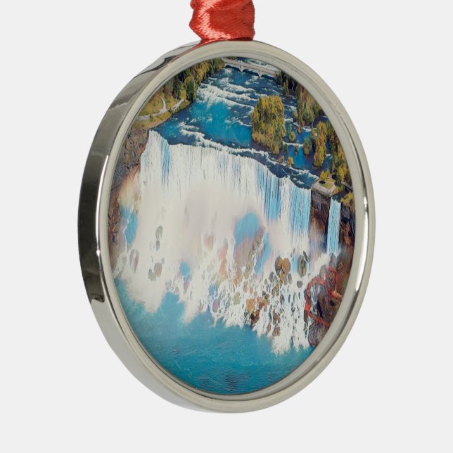 NIAGARA FALLS - Panorama Metal Tree Decoration (Right)