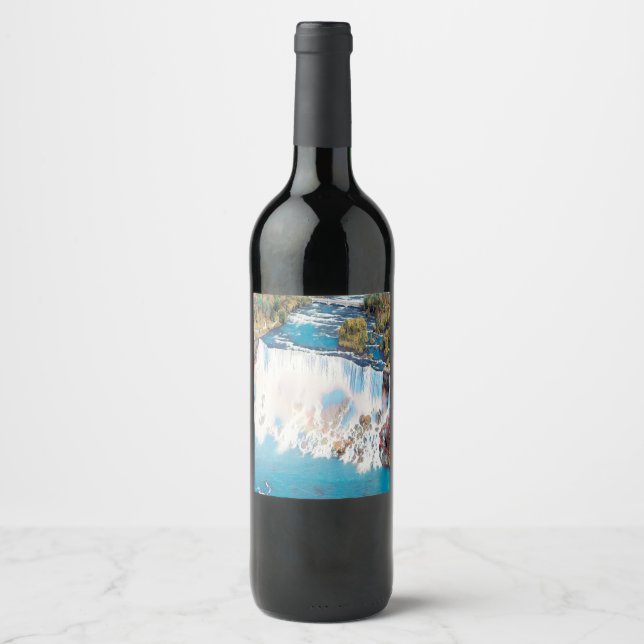 NIAGARA FALLS - Panorama Wine Label (Front)