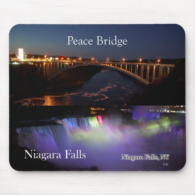 Niagara Falls & Peace Bridge mousepad (Front)
