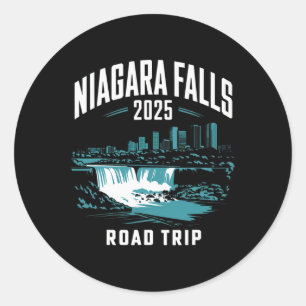 Niagara Falls Road Trip 2025 Family Trip Friends G Classic Round Sticker