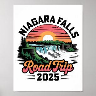 Niagara Falls Road Trip 2025 Family Trip Summer Va Poster