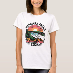 Niagara Falls Road Trip 2025 Family Trip Summer Va T-Shirt