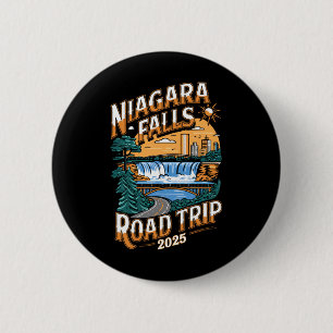 Niagara Falls Road Trip 2025 - Summer Vacation  6 Cm Round Badge