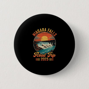Niagara Falls Road Trip 2025 Summer Vacation Famil 6 Cm Round Badge